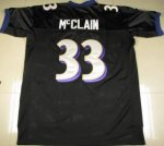 Jerseys Factory Cheap Ravens #33 Le'Ron McClain Black Stitched N