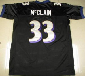 Jerseys Factory Cheap Ravens #33 Le'Ron McClain Black Stitched N