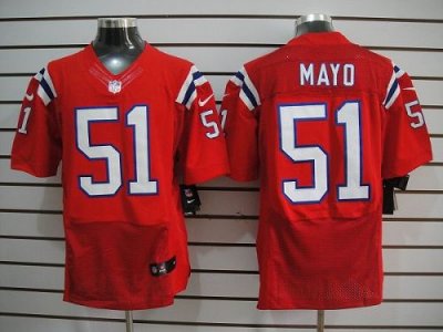 Jerseys Factory Cheap Nike Patriots #51 Jerod Mayo Red Alternate