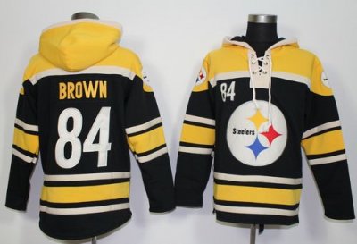 Jerseys Factory Cheap Nike Steelers #84 Antonio Brown Black Sawy