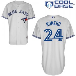 Jerseys Factory Cheap Blue Jays #24 Ricky Romero White New Cool