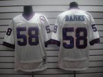Jerseys Factory Cheap Mitchell and Ness Giants #58 Carl Banks Wh