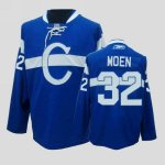 Jerseys Factory Cheap Canadiens #32 Travis Moen Embroidered Blue