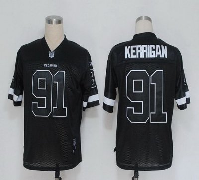 Jerseys Factory Cheap Redskins #91 Ryan Kerrigan Black Shadow St