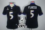 Jerseys Factory Cheap Nike Ravens #5 Joe Flacco Black Alternate