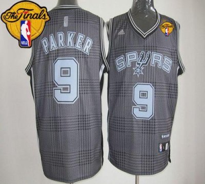 Jerseys Factory Cheap Spurs #9 Tony Parker Black Rhythm Fashion
