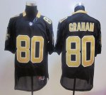 Jerseys Factory Cheap Nike Saints #80 Jimmy Graham Black Stitche