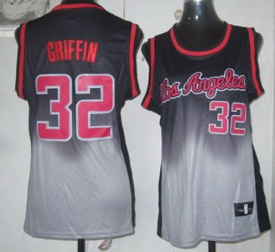 Jerseys Factory Cheap Clippers #32 Blake Griffin Black/Grey Wome
