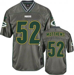 Jerseys Factory Cheap Nike Packers #52 Clay Matthews Grey Men's