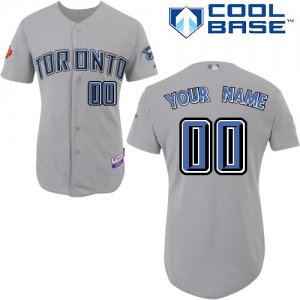 Jerseys Factory Cheap Blue Jays Authentic Grey Cool Base Basebal