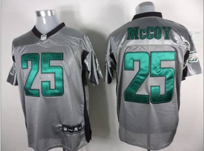 Jerseys Factory Cheap Eagles #25 LeSean McCoy Grey Shadow Stitch