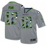 Jerseys Factory Cheap Nike Seahawks #12 Fan New Lights Out Grey