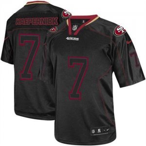 Jerseys Factory Cheap Nike 49ers #7 Colin Kaepernick Lights Out