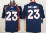 Jerseys Factory Cheap Nike Broncos #23 Willis McGahee Navy Blue