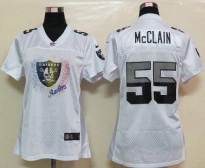 Jerseys Factory Cheap Nike Raiders #55 Rolando McClain White Wom