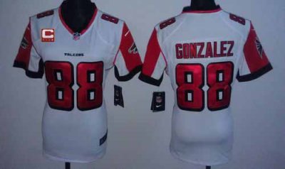 Jerseys Factory Cheap Nike Falcons #88 Tony Gonzalez White With