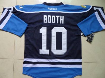Jerseys Factory Cheap Panthers #10 David Booth Blue Third Embroi