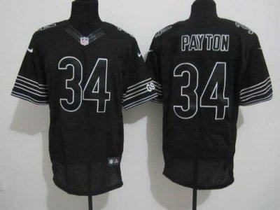 Jerseys Factory Cheap Nike Bears #34 Walter Payton Black Shadow