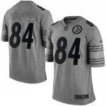 Jerseys Factory Cheap Nike Steelers #84 Antonio Brown Gray Men's