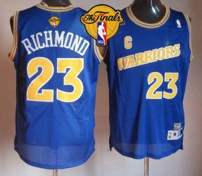 Jerseys Factory Cheap Warriors #23 Mitch Richmond Blue Throwback