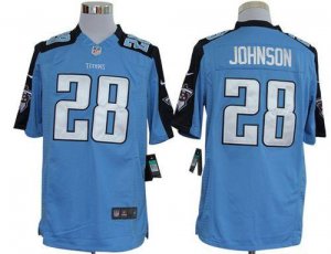 Jerseys Factory Cheap Nike Titans #28 Chris Johnson Light Blue T