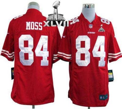 Jerseys Factory Cheap Nike 49ers #84 Randy Moss Red Team Color S