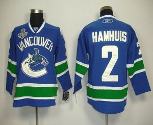 Jerseys Factory Cheap Canucks 2011 Stanley Cup Finals #2 Hamhuis
