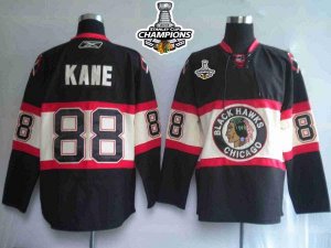 Jerseys Factory Cheap Blackhawks #88 Patrick Kane Embroidered Bl