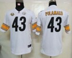 Jerseys Factory Cheap Nike Steelers #43 Troy Polamalu White With
