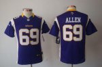 Jerseys Factory Cheap Nike Vikings #69 Jared Allen Purple Team C