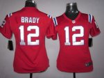 Jerseys Factory Cheap Nike Patriots #12 Tom Brady Red Alternate