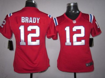 Jerseys Factory Cheap Nike Patriots #12 Tom Brady Red Alternate