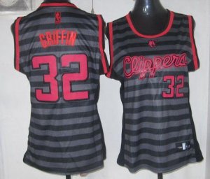 Jerseys Factory Cheap Clippers #32 Blake Griffin Black/Grey Wome