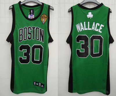Jerseys Factory Cheap Celtics #30 Rasheed Wallace Embroidered Gr