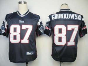 Jerseys Factory Cheap Patriots #87 Rob Gronkowski Dark Blue Stit
