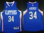 Jerseys Factory Cheap Clippers #34 Paul Pierce Blue Stitched NBA