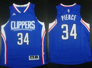 Jerseys Factory Cheap Clippers #34 Paul Pierce Blue Stitched NBA