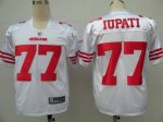 Jerseys Factory Cheap 49ers #77 Mike Iupati White Stitched NFL J
