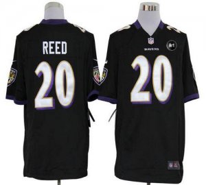 Jerseys Factory Cheap Nike Ravens #20 Ed Reed Black Alternate Wi