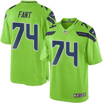 Jerseys Factory Cheap Nike Seahawks #74 George Fant Green Men's