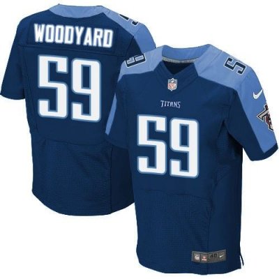 Jerseys Factory Cheap Nike Titans #59 Wesley Woodyard Navy Blue