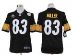 Jerseys Factory Cheap Nike Steelers #83 Heath Miller Black Team