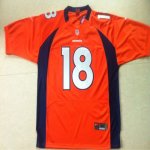 Jerseys Factory Cheap Nike Broncos #18 Peyton Manning Orange Sti