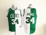 Jerseys Factory Cheap Celtics #34 Paul Pierce Green/White Split