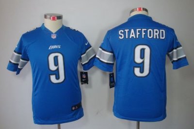 Jerseys Factory Cheap Nike Lions #9 Matthew Stafford Light Blue