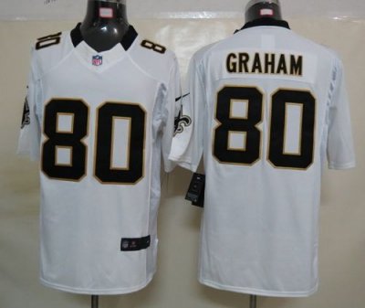 Jerseys Factory Cheap Nike Saints #80 Jimmy Graham White Men's E