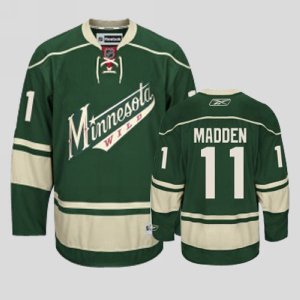 Jerseys Factory Cheap Wild #11 John Madden Embroidered Green NHL