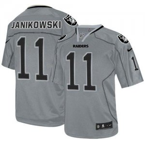 Jerseys Factory Cheap Nike Raiders #11 Sebastian Janikowski Ligh