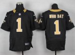 Jerseys Factory Cheap Nike Saints #1 Who Dat Black Team Color Me