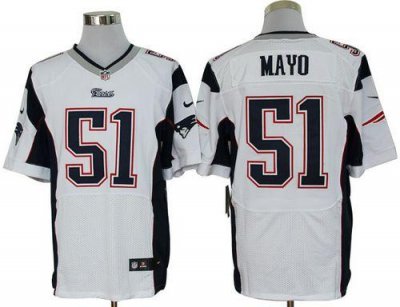 Jerseys Factory Cheap Nike Patriots #51 Jerod Mayo White Men's E